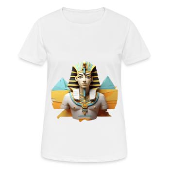 Pharaonisches Design - Frauen T-Shirt atmungsaktiv - Weiß - Vorne - AI Model Female 172 dark (172cm)