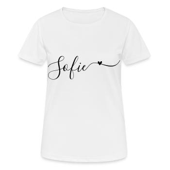 Sofie Name Vorname Dekorativ - Frauen T-Shirt atmungsaktiv - Weiß - Vorne - AI Model Female 172 dark (172cm)