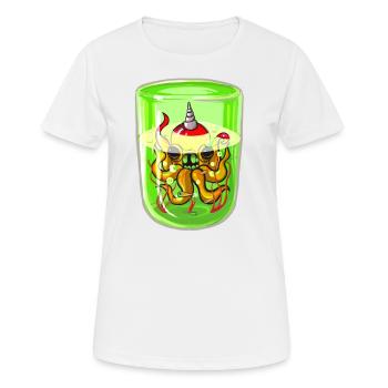 Poulpe Radioactif - T-shirt respirant Femme - blanc - Devant - AI Model Female 172 dark (172cm)