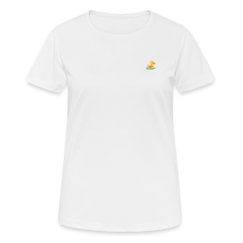 Canard en plastique - T-shirt respirant Femme - blanc - Devant - AI Model Female 172 dark (172cm)