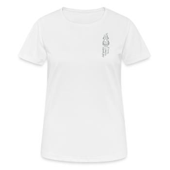 Christmas Sweater - Christmas - Dwarf - Gnome - Women's Breathable T-Shirt - white - Front - AI Model Female 172 dark (172cm)