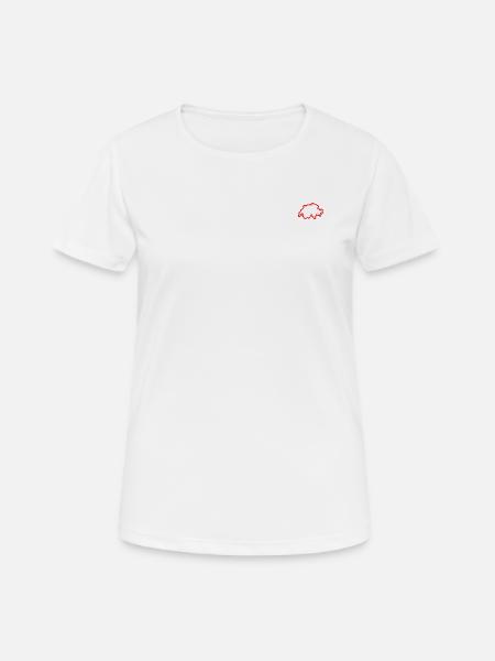 Swiss Outlined Map - Women's Breathable T-Shirt - white