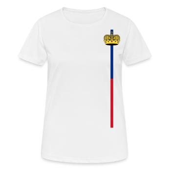 Rayures de Lichtenstein - T-shirt respirant Femme - blanc - Devant - AI Model Female 172 dark (172cm)