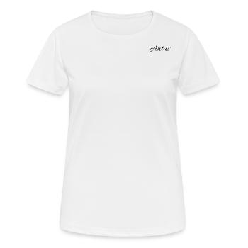 Antus - Software Marktplatz Unternehmen - Frauen T-Shirt atmungsaktiv - Weiß - Vorne - AI Model Female 172 dark (172cm)