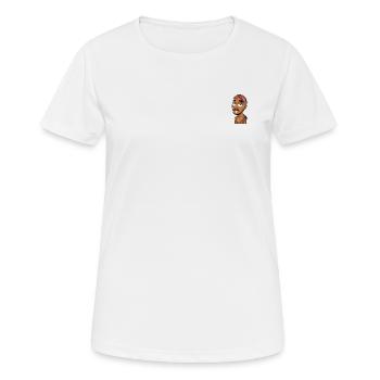 Rappeur 2 Pac - T-shirt respirant Femme - blanc - Devant - AI Model Female 172 dark (172cm)