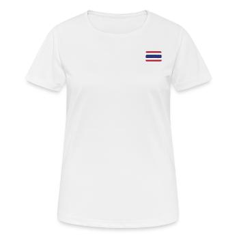 Thailand Flagge used look - Frauen T-Shirt atmungsaktiv - Weiß - Vorne - AI Model Female 172 dark (172cm)