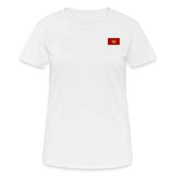 Drapeau du Monténégro - T-shirt respirant Femme - blanc - Devant - AI Model Female 172 dark (172cm)