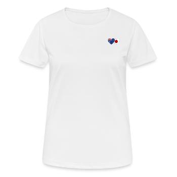 Australia Japan Flag Heart - Women's Breathable T-Shirt - white - Front - AI Model Female 172 dark (172cm)