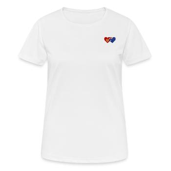 Montenegro Australien Flagge - Frauen T-Shirt atmungsaktiv - Weiß - Vorne - AI Model Female 172 dark (172cm)