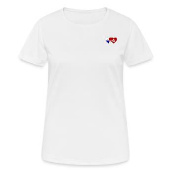 Panama Hong Kong Flagge - Frauen T-Shirt atmungsaktiv - Weiß - Vorne - AI Model Female 172 dark (172cm)