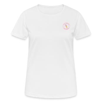 ALLES, WAS ICH BRAUCHE, IST EIS - Frauen T-Shirt atmungsaktiv - Weiß - Vorne - AI Model Female 172 dark (172cm)
