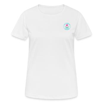 ALLES, WAS ICH BRAUCHE, IST CUPCAKE - Frauen T-Shirt atmungsaktiv - Weiß - Vorne - AI Model Female 172 dark (172cm)