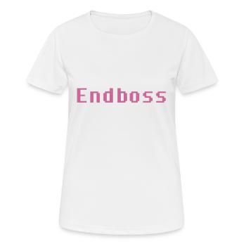 Final boss of bosses Game Computer Game Level - Women's Breathable T-Shirt - white - Front - AI Model Female 172 dark (172cm)