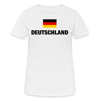 Germany German Flag German Flag Gift - Women's Breathable T-Shirt - white - Front - AI Model Female 172 dark (172cm)