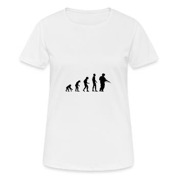 Evolution Soldier From monkey to soldier - Women's Breathable T-Shirt - white - Front - AI Model Female 172 dark (172cm)