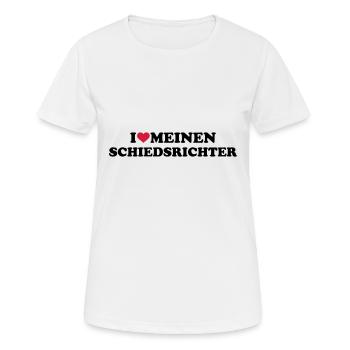 Schiedsrichter - Frauen T-Shirt atmungsaktiv - Weiß - Vorne - AI Model Female 172 dark (172cm)