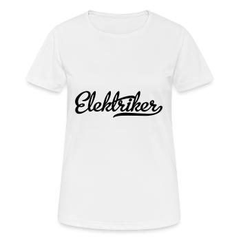 elektriker - Frauen T-Shirt atmungsaktiv - Weiß - Vorne - AI Model Female 172 dark (172cm)