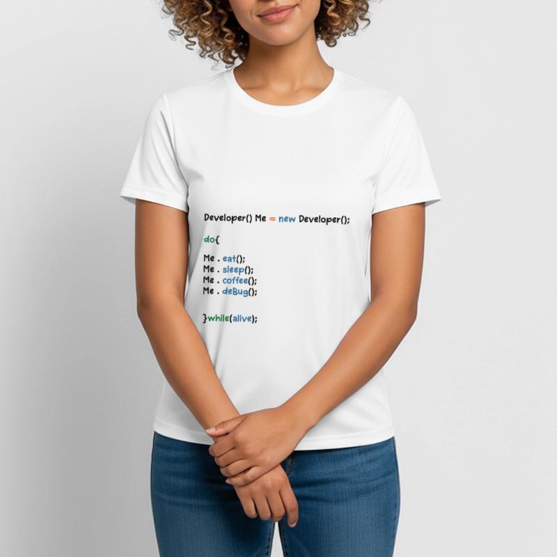 Developer Graphic Coder Programmer Computer Geek P Frauen T-Shirt atmungsaktiv
