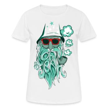 Oh yeah! - T-shirt respirant Femme - blanc - Devant - AI Model Female 172 dark (172cm)
