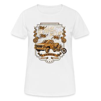 Sex, Trucks and Rock 'n' Roll - Frauen T-Shirt atmungsaktiv - Weiß - Vorne - AI Model Female 172 dark (172cm)