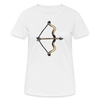 Schütze - Frauen T-Shirt atmungsaktiv - Weiß - Vorne - AI Model Female 172 dark (172cm)