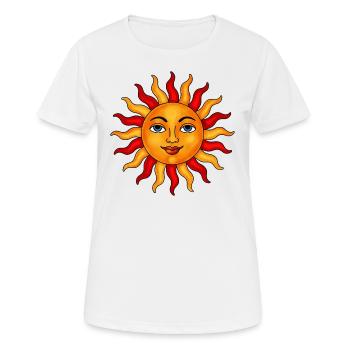 Sun pastel - Women's Breathable T-Shirt - white - Front - AI Model Female 172 dark (172cm)