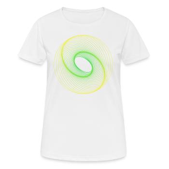 Sacred Geometry Spiralle - Women's Breathable T-Shirt - white - Front - AI Model Female 172 dark (172cm)
