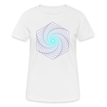 Sacred Geometry Spiralle - Women's Breathable T-Shirt - white - Front - AI Model Female 172 dark (172cm)