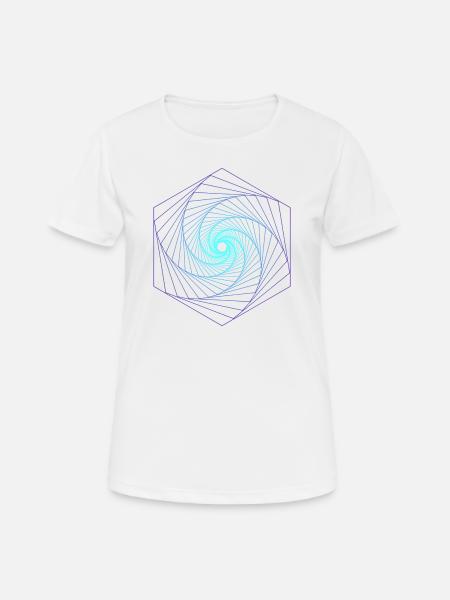Sacred Geometry Spiralle - Women's Breathable T-Shirt - white