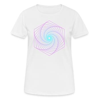 Sacred Geometry Spiralle - Women's Breathable T-Shirt - white - Front - AI Model Female 172 dark (172cm)