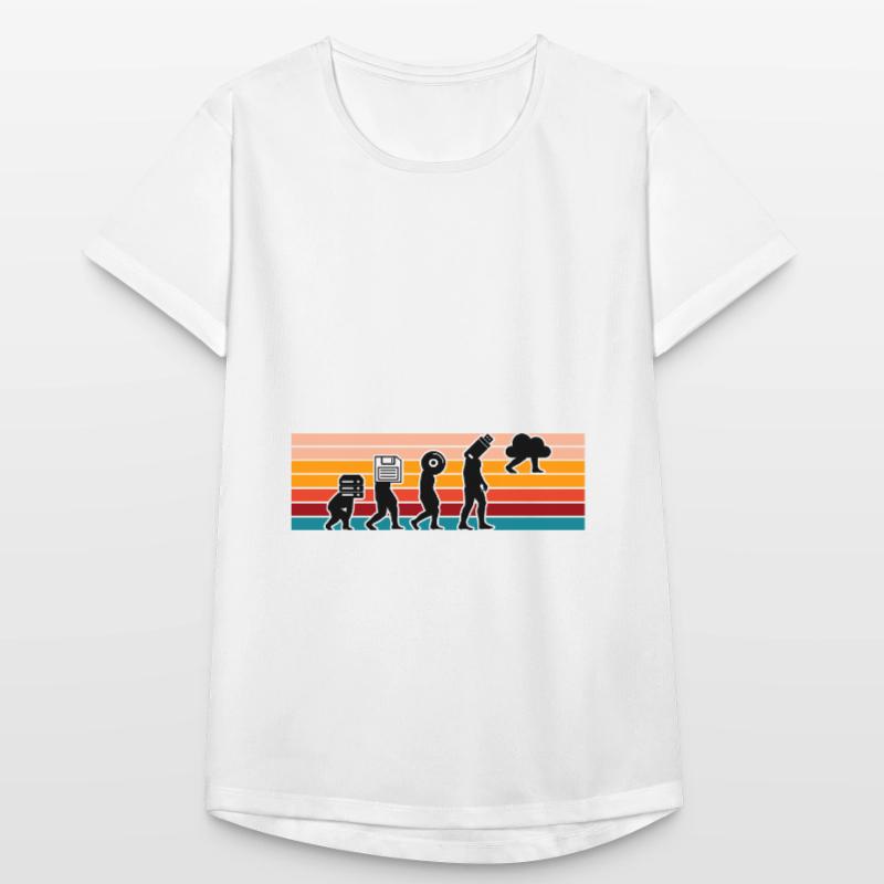 Evolution Of Man Coding Software Developer Program Frauen T-Shirt atmungsaktiv