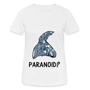 Paranoid? tin foil hat - Women's Breathable T-Shirt - white - Front - AI Model Female 172 dark (172cm)