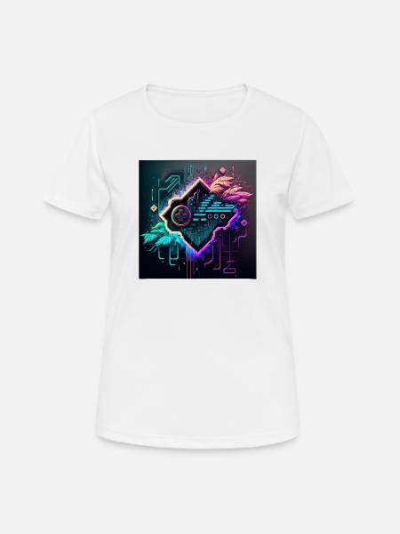 Gamers don't die, they respawn, Gaming Motiv - Andningsaktiv T-shirt dam - vit
