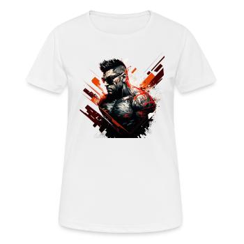 Anti-héros badass, casse-cou cool - T-shirt respirant Femme - blanc - Devant - AI Model Female 172 dark (172cm)