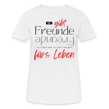 Beste Freunde FREUND Kumpel Kumpels - Frauen T-Shirt atmungsaktiv - Weiß - Vorne - AI Model Female 172 dark (172cm)