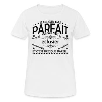 Lock Keeper Gift Lock The Real Lock Keeper - Women's Breathable T-Shirt - white - Front - AI Model Female 172 dark (172cm)
