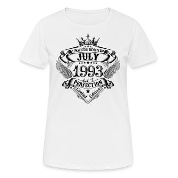1993 July 1993 Birthday July 1993 - Women's Breathable T-Shirt - white - Front - AI Model Female 172 dark (172cm)