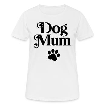 Hunde-Mama - Frauen T-Shirt atmungsaktiv - Weiß - Vorne - AI Model Female 172 dark (172cm)