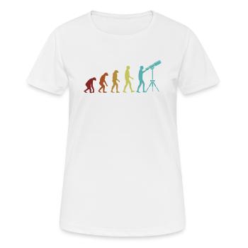 Astronomy Evolution Starry Sky Cosmologist - Women's Breathable T-Shirt - white - Front - AI Model Female 172 dark (172cm)