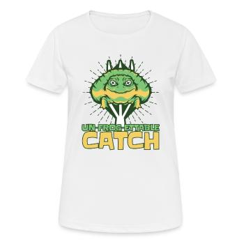 Une grenouille ettable capture têtard rainette - T-shirt respirant Femme - blanc - Devant - AI Model Female 172 dark (172cm)