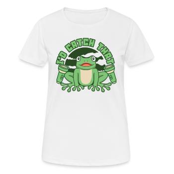 J’attraperais cette rainette crapaud têtard - T-shirt respirant Femme - blanc - Devant - AI Model Female 172 dark (172cm)