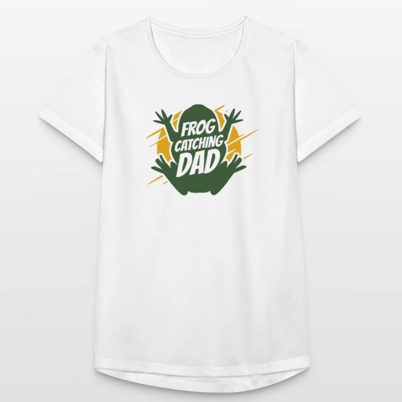 Frog Catching Dad Tadpole Tree Frog Toad Women's Breathable T-Shirt