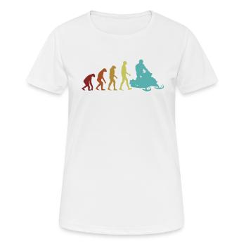 Motoneige Evolution Motoneiges - T-shirt respirant Femme - blanc - Devant - AI Model Female 172 dark (172cm)