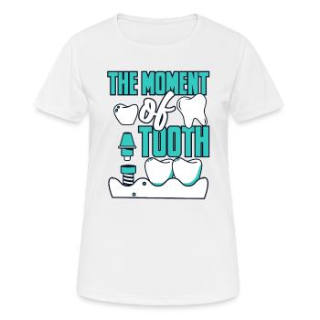Le moment du laboratoire dentaire dentaire Laboratoire dentaire - T-shirt respirant Femme - blanc - Devant - AI Model Female 172 dark (172cm)
