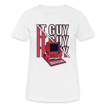 Informaticien Administrateur Administrateur des opérations informatiques - T-shirt respirant Femme - blanc - Devant - AI Model Female 172 dark (172cm)