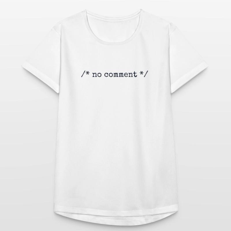 No Comment Developer Softwareentwickler Coder Frauen T-Shirt atmungsaktiv
