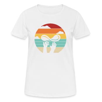 Retro Pizza Plateau Pizza Pizza Four Pizza Lover - T-shirt respirant Femme - blanc - Devant - AI Model Female 172 dark (172cm)