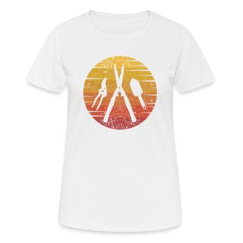 Retro horticulture allotment garden allotment garden - Women's Breathable T-Shirt - white - Front - AI Model Female 172 dark (172cm)