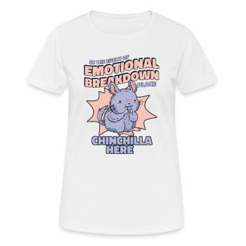 Emotional Breakdown Place Longhair Shorttail - T-shirt respirant Femme - blanc - Devant - AI Model Female 172 dark (172cm)