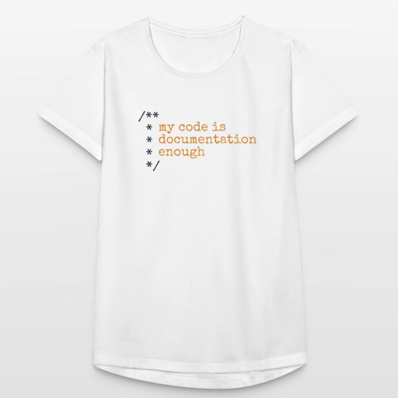 My Code Is Documentation Enough Developer Women's Breathable T-Shirt